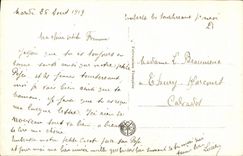 VINTAGE POSTCARD Living room Marie Languereau First lesson Piano