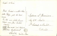 VINTAGE POSTCARD Living room of Paris L Hour of Tasting Vallayer Moutet