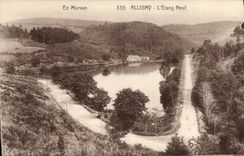 VINTAGE POSTCARD In Morvan Alligny L New Pond