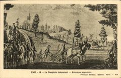 VINTAGE POSTCARD XVll the Dolphin plowing Popular Print