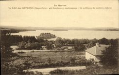 VINTAGE POSTCARD In Morvan the Lake of Settons