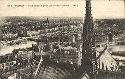 CPA Paris Panorama pris de Notre Dame