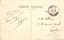 VINTAGE POSTCARD Tulle Rock head Louis XVI