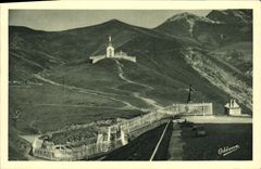 VINTAGE POSTCARD Salette Place of L appearance and vault of the cemetery