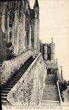 CPA Le Mont Saint Michel Le Grand Degre et l Escalier de Ronde