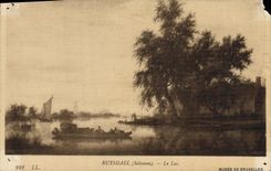 VINTAGE POSTCARD Ruysdael the Lake Museum of Brussels