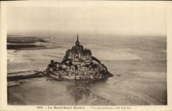 VINTAGE POSTCARD Mont Saint Michel Panoramic View the southern part Is