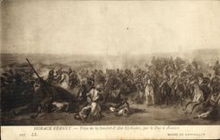 VINTAGE POSTCARD Horace Vernet Museum of Versailles Taken of Smalab D Abd el Kader by the duke D Aumale Militaria