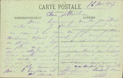 VINTAGE POSTCARD On the Militaria face