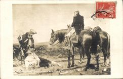 VINTAGE POSTCARD After the Battle Jacquier Living room 1909 Militaria