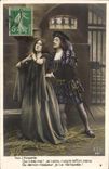 VINTAGE POSTCARD Faust has Marguerite