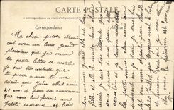 POSTAL Normandia de la VENDIMIA mi primer peluquero del folklore de los ninos del casquillo