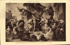 CPA Musee de Nancy Le moine Ecole Francaise La Continence de Scipion