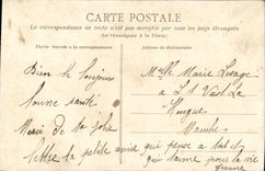 VINTAGE POSTCARD Heavy La Poste