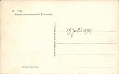 CPA Irun Puente internacional de Ferrocarril