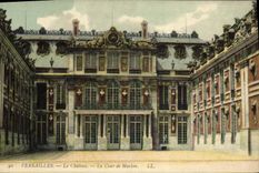 CPA Versailles Le Chateau La Cour de Marbe