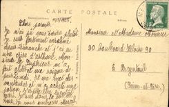 Paladar de Versalles de la POSTAL de la VENDIMIA de Trianon grande Chamabre del ler de Napoleon