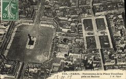 CPA Paris Panorama de la Place Vendome pris en Ballon
