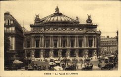 VINTAGE POSTCARD Paris the Place of L Operated