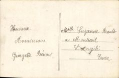 VINTAGE POSTCARD Happy Birthday Child Flowers