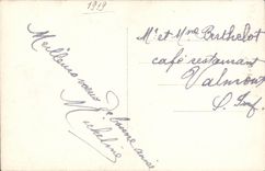 VINTAGE POSTCARD Happy New Year Woman Fur