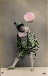 CPA Femme Clown Cirque 