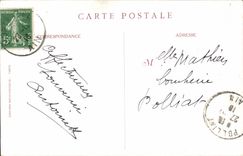 CPA Que ce Houx porte Bonheur Femme 