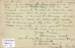 VINTAGE POSTCARD Naval Guerre 1914 1917 French Cuirasse 1st rank operates some in bay of Salonique Greece