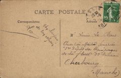 POSTAL de la VENDIMIA las reglas del mariscal de Villars de palacio de Gauquie de la libertad