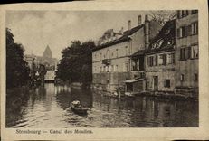 VINTAGE POSTCARD Starsbourg Canl of Molins
