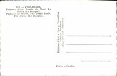 Lavabo del agua del piso D de Versalles de la POSTAL de la VENDIMIA del norte el Marne