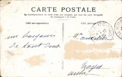 CPA Versailles Cour Royale et Statue de Louis XIV