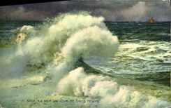 CPA La Mer Un Jour de Gros Temps
