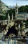 CPM Lourdes La Grotte et la Basilique