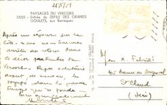 MODERN CARD Entered of the Procession of the Great Narrow parts in Barraques