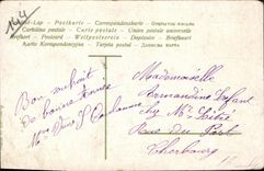 VINTAGE POSTCARD Happy year Swans