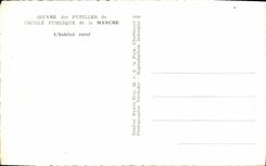 VINTAGE POSTCARD Handle L rural settlement Folklore