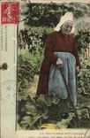 VINTAGE POSTCARD Normandy Pittoresque the cabbages are biaux FEmme