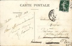 VINTAGE POSTCARD Dimensions of the English Channel Departure for Fishing Boat