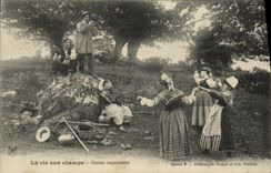 VINTAGE POSTCARD Country life Dances impromptu Folklore TOP