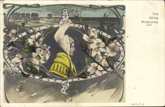 VINTAGE POSTCARD Our Beautiful Normans Folklore Caps costume