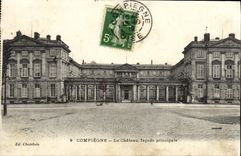 POSTAL Compiegne de la VENDIMIA el ataque frontal del principal del castillo