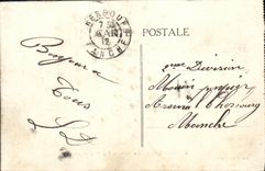 POSTAL Compiegne de la VENDIMIA el ataque frontal del principal del castillo