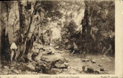 VINTAGE POSTCARD Billhook Handing over of the Roe deers Museum of Louvre Paris