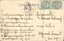 CPA Bonne Annee Enfant Cygne