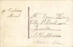 VINTAGE POSTCARD Hello Hello Happy New Year Children Telephones