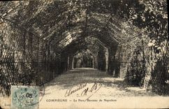 POSTAL Compiegne de la VENDIMIA la horquilla del parque de Napoleon