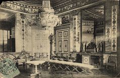 Sala de estar de Compiegne de la POSTAL de la VENDIMIA del honor de las senoras D