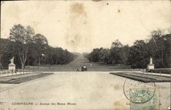 Avenida de Compiegne de la POSTAL de la VENDIMIA de los montajes hermosos