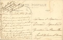 Folklore del normando de Gauloiserie de la POSTAL de la VENDIMIA